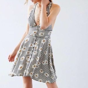 Urban Outfitters Plaid Daisy Dress